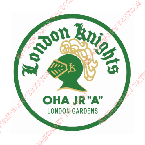 London Knights Customize Temporary Tattoos Stickers NO.7343
